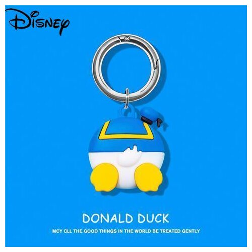 Disney Cute Mickey Donald Duck for AirTags Protective Case Anti-lost Device Protective Case Keychain Tracker Case