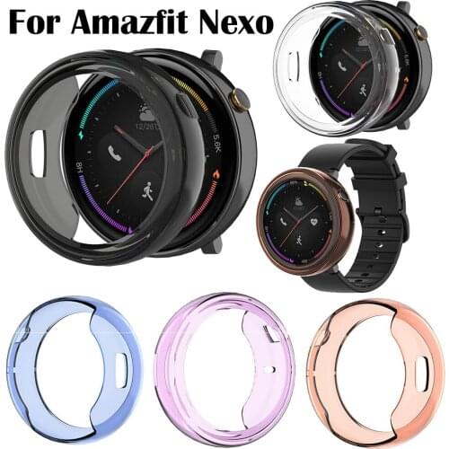 Screen Protector Case For xiaomi Huami Amazfit Nexo SmartWatch Clear Soft Ultra-Thin Tpu Protective Cover Shell Frame bumper new