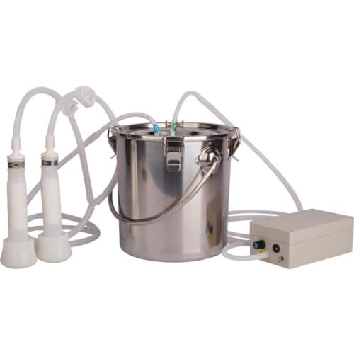5L Electric Milking Machine for Cattle Goat 220V Milking Machines Stainless Steel Milker Vacuum Pump Bucket Farm Livestock Tools