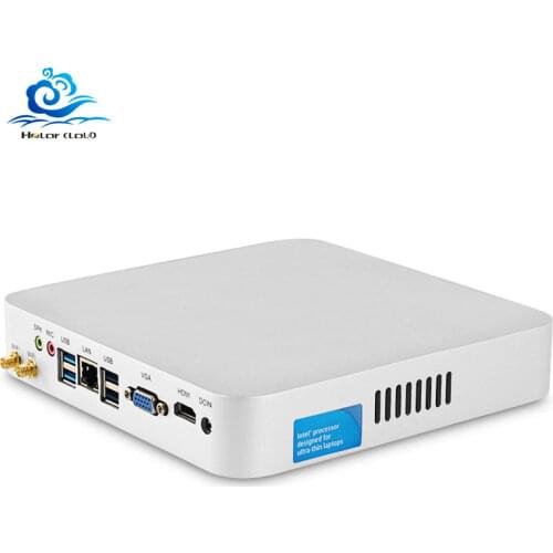 HLY Mini PC Core i7 7500U i5 7200U 4200U Windows 10 4K UHD Cooler Fan Gaming Mini Computer HDMI Wifi 2.5inch SATA HDD minipc