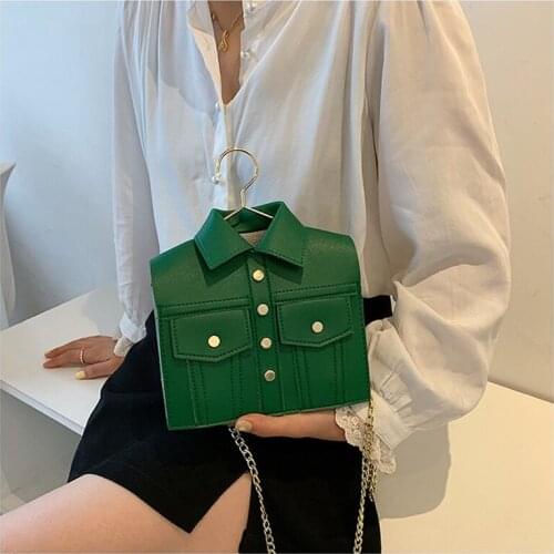 Personality Designer Jacket Clothes Shape Summer Purses and Handbags Funny Women Chain Shoulder Bags