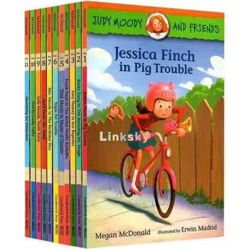 Judy Moody and Friends Complete Set of 11 Books,Childrens English Picture Book Story Chapters Books For Kids Age 6-10 years