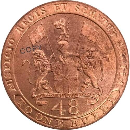 1794 British India 1/48 Rupee Madras Presidency copper Red Copper collectibles Copy Coin