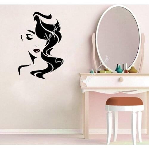 Creative Beauty salon Family Wall Stickers Mural Art Home Decor Decor Living Room Bedroom Removable Wall Decal Home Decor