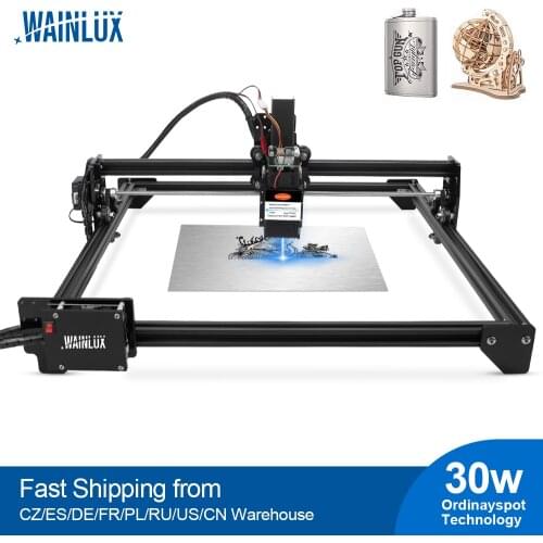 WAINLUX Laser Engraver 30W 20W 7W Wood Cutter Master Laser Engraving and Cutting Machine LOGO Mark Printer Wood CNC Router