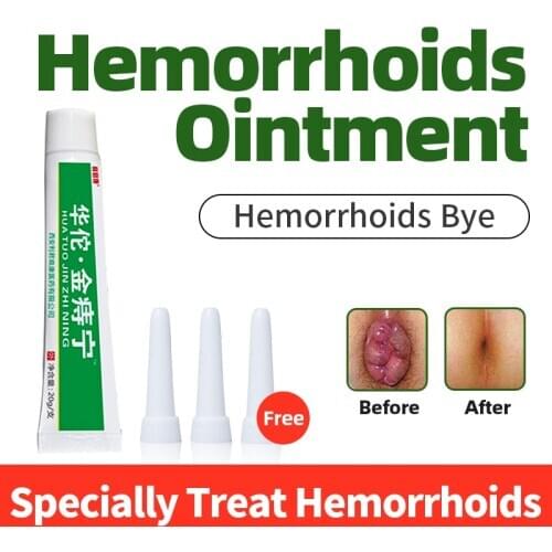 Anal Hemorrhoid Cold Compress Ointment Chinese Herbal Hemorrhoids Cream with Applicator for Anus Hemorrhoid Relief