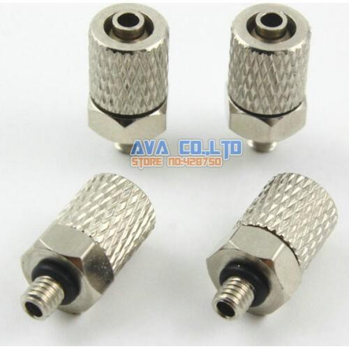 30 Pieces M3 - 4mm Straight Pneumatic Pipe Air Hose Quick Fitting Mini Connector