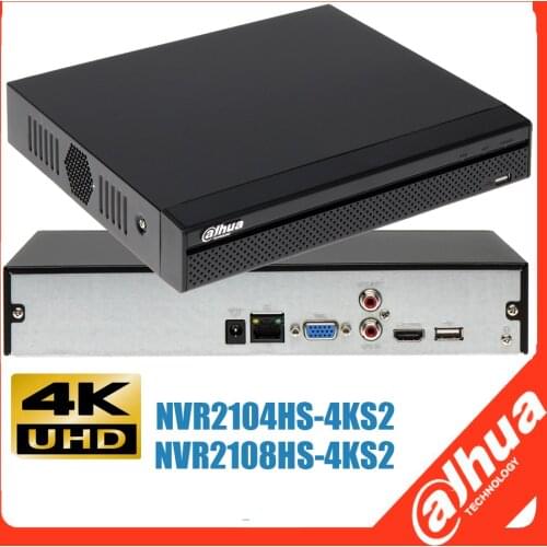 Mutil language Dahua DHI-NVR2104HS-4KS2 DHI-NVR2108HS-4KS2 8ch 4K H.265 Max support 8Mp resolution Network video recorder