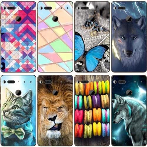 Fashion Soft silicone TPU Back Cover For ESSENTIAL PHONE PH-1 Phone Funda Case For Essential Phone ph-1 Cute Cartoon Case