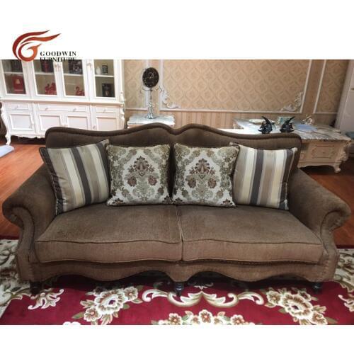 Fabric sofa set and divan living room furniture antique sofa WA554