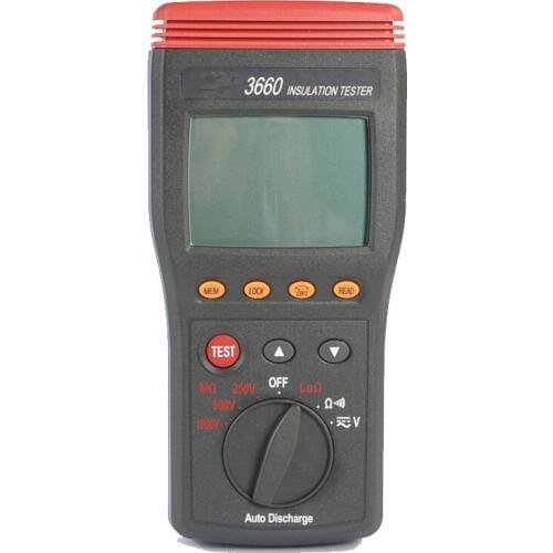 New Professional High Quality Autoranging Insulation Meter Portable Resistance Meter Automatically Switch to Voltage Measurement