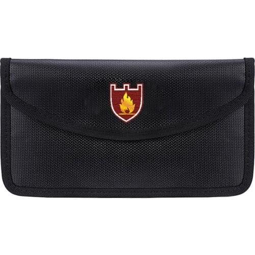 Fireproof & Waterproof Document Envelope File Folder Cash Pouch Valuables Money Bag Anti-Signal Bag For Home Office Portable