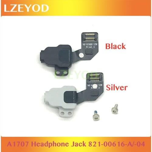 Original for Macbook Pro Retina 15" A1707 Audio Headphone Jack 821-00616-A 821-00616-04 Silver Black Color 2016 2017 Years