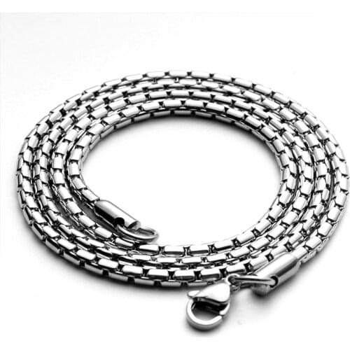 Necklace Mens Jewelry on The Neck Fashion Hip Hop Long Necklace 2020 New Stainless Steel Chain Women Necklace Fashion Wholesale