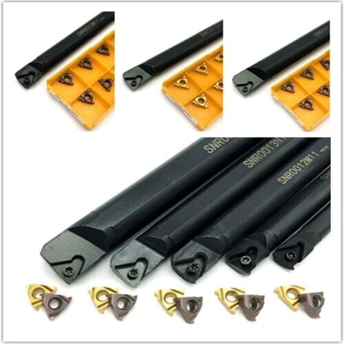 SER1010H11 SER1212H11 SER1616H11 SNR0008K11 SNR0010K11 SNR0012M11 SNR0013N11 Threaded tool holder +Carbide Insert 11ER 11IR AG60