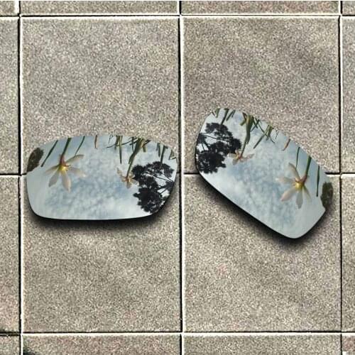 Silver Titanium Polarized Sunglasses Replacement Lens for-Oakley Crankcase Frame 100% UV Protection Good Fitness