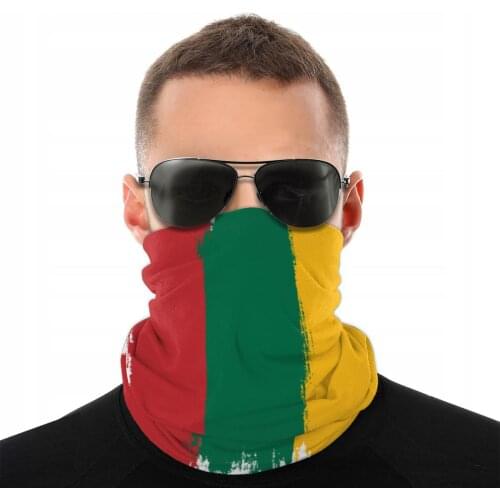 Lithuania Flag Scarves Neck Face Mask Men Women Halloween Neck Warmer Tubular Bandanas Versatility Headwear Cycling Hiking