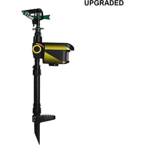 Upgraded-Solar Powered Motion Activated Animal Away Sprinkler, Water Jet Blaster Animal Pest Repeller,Garden Scarecrow Deterrent