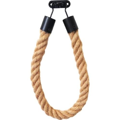 Punch-free Hemp Rope Toilet Paper Rack Handmade Towel Rack Wall Mounted Retro Tissue Holder for Bathroom Living Room