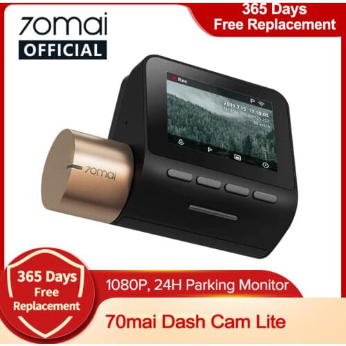 70mai Dash Cam Lite 1080P GPS Speed Function 70 mai Cam Lite 24H Parking Monitor 1080P 130FOV Night Vision 70MAI Wifi Car DVR