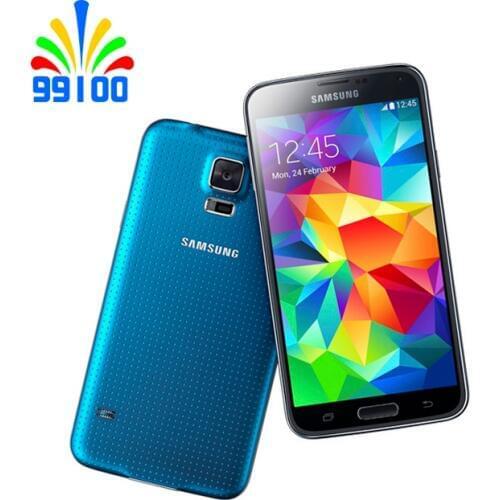 Unlocked Samsung Galaxy S5 G900F/P/V/A 5.1" LTE WCDMA 2GB RAM 16GB ROM 16MP Camera Quad Core Cell Phone fingerprint