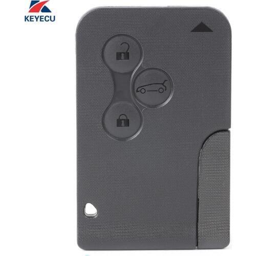 KEYECU Replacement Remote Key 3 Button 433MHZ ID46 for Renault Megane Scenic 2003-2008
