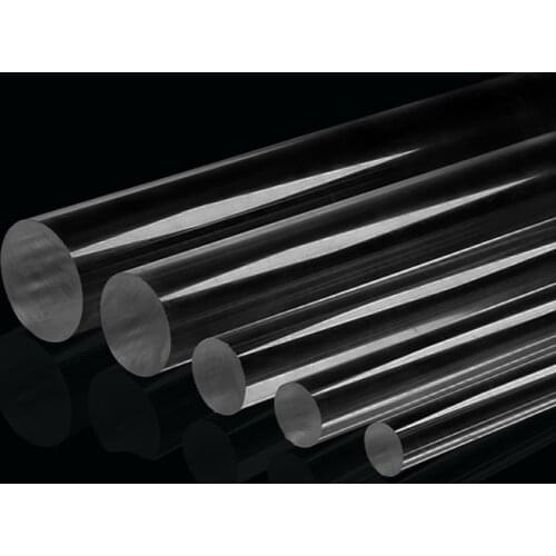 1pcs 108mm-208mm long 30/32/35/38/40/42/45/47/50mm DIA high transparency acrylic rod organic glass plastic solid cylinder bar