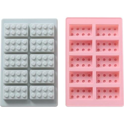 13ME Soap Making Supplies Cake Decorating Silicone Mold Exquisite Building Blocks Household Candle Molds Candle Resin Crafts