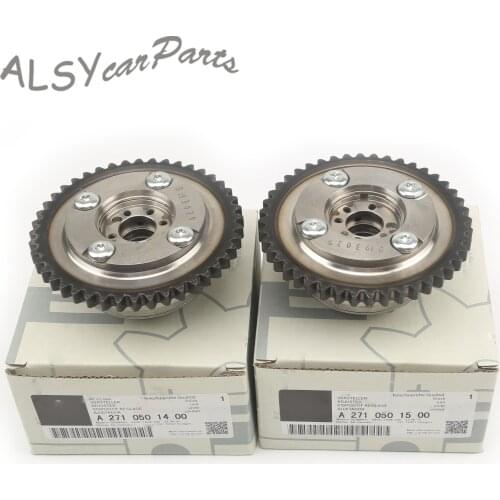 2PCS Timing Exhaust & Intake Camshaft Adjuster Gears For Mercedes- Benz S204 C204 W212 C207 R172 SLK 200 M271 1.8T A2710501500