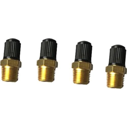 4pcs 1/8 Inches Brass Tire Tyre Air Compressor Tank Fill Valves for Valve Car-Styling Car Accessories 300 psig