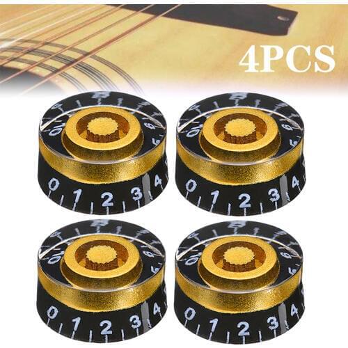4Pcs Guitar Volume Button Cap Control Knobs Speed Volume Tone Knobs For Gibson For Les Paul Electric Guitar Accessories