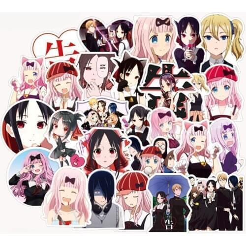 50Pcs Anime Love Is War Chika Fujiwara Stickers For DIY Girl Stationery Laptop Phone Guitar Suitcase Cute Kaguya Sama Sticker