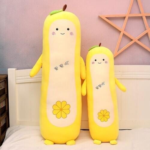 80cm 110CM Long Plush Toy Soft Stuffed Fruit Doll Cute Plush Pillows