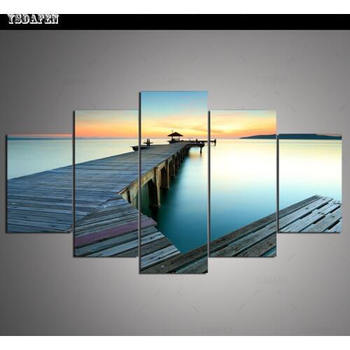 HD print olieverf Film modulaire foto Scenery poster kind room decor woondecoratie 5 stks canvas art z395