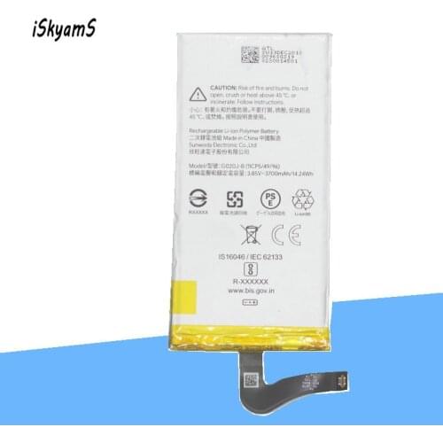 ISkyamS 1x 3700mAh G020J-B Pixel 4XL Phone Replacement Battery G020J-B For HTC Google Pixel 4 XL Pixel4 XL Batteries