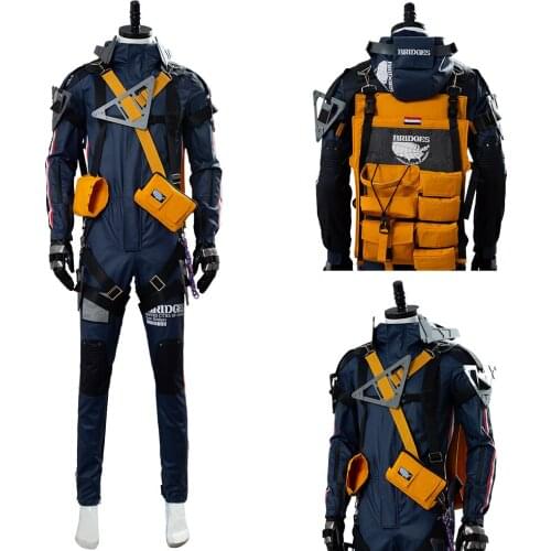 Norman Reedus Cosplay Costume Death Costume Stranding Sam Uniform Suit Bag Prop Halloween Carnival Costumes