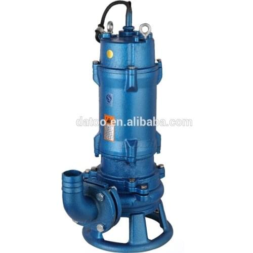 55kw 75hp high flow electric centrifugal non clog submersible pump for sewage water treatment system
