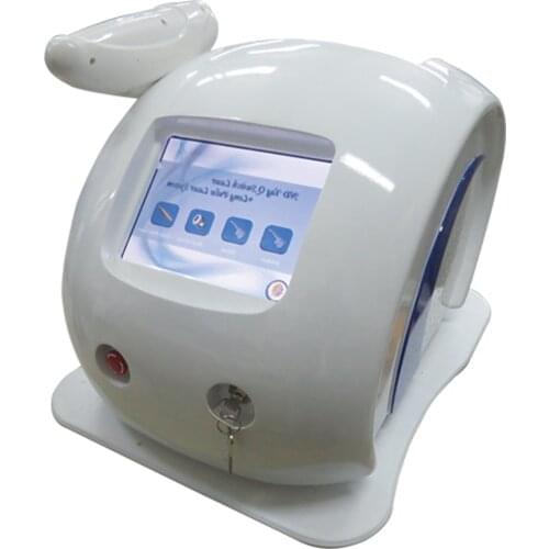 1064nm & 532nm Q Switched nd Yag Laser machine for tattoo removal eyebrow pigment black doll carbon Tool