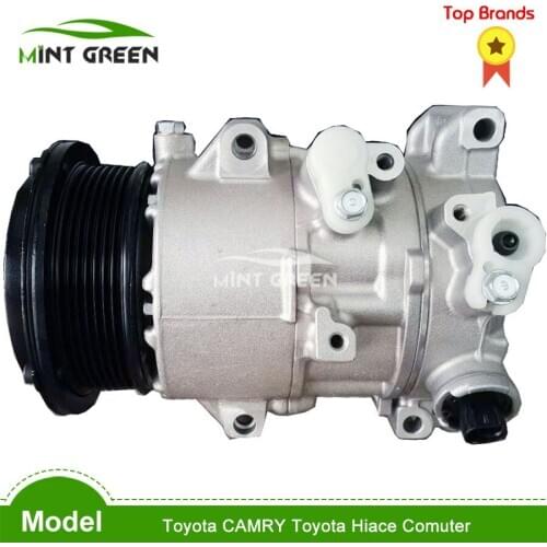 New Air Conditioner Compressor For Toyota Hiace Comuter Bus 2.7L l4 Gas 2006-2018 4472600975 883102F030 4471903230 447260-0975