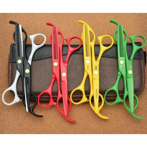 2Pcs 5.5 inch 16cm JASON Professional Human Hair Scissors Hairdressing Cutting Shears Thinning Scissors Hair Styling Tools J1023