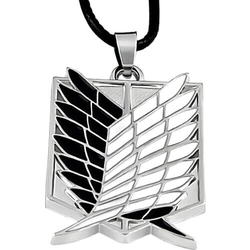 Attack on Titan Necklace Shingeki No Kyojin Attack on Titan Collectible Anime Blue Sliver Necklace