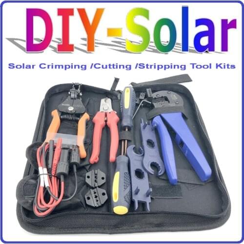 Crimping/Cutting/Stripping for Solar PV Tool Kits,Solar Crimping Tools / Solar PV Tool Kits for MC Connector with Crimping