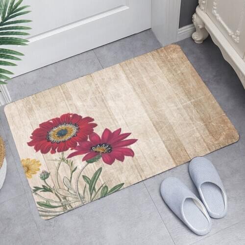 Printing Welcome Doormat Non Slip Kitchen Bathroom Floor Mat Hallway Balcony Shoes Off Mats Soft Washable Home Decor Mat