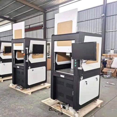 Fully Cover 30W Raycus Fiber Laser Marking Machine Co2 Laser Marker Marking Metal Laser Engraver Machine