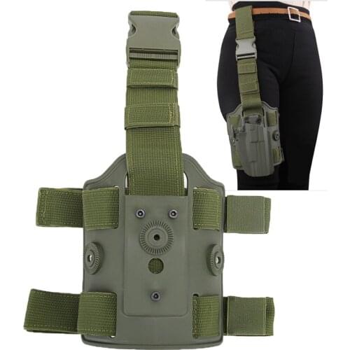 Tactical drop leg platform Thigh Gun Holster Hunting Military Airsoft Glock Beretta Handgun Pouch Case Pistol Holsters