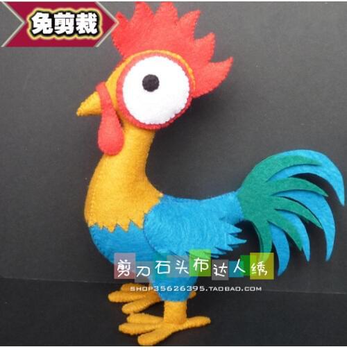 DIY three dimensional cock doll Fabric Felt kit Non-woven cloth Craft DIY Sewing set Handwork Material DIY needlework supplies