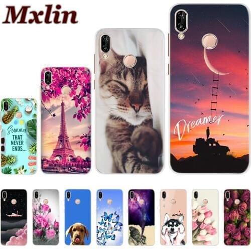 For Huawei P20 Lite Case Cover 5.84 inch Ultra Slim Soft TPU Silicone Back Phone Case For Huawei P20 Lite P20Lite Cover Bag Case