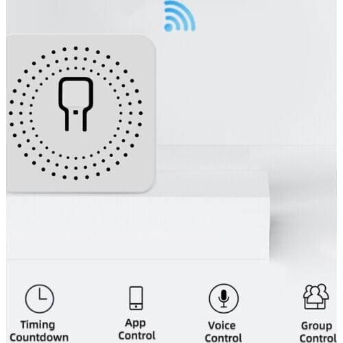 DIY WiFi Smart Light Switch 10A Universal Breaker Timer Tuya APP Wireless Remote Control Works With Alexa Google Home