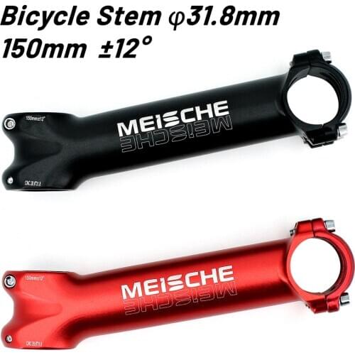 MEISCHE Mountain Bike Stem 12 Degrees Road Bicycle Stems 150mm Extend Long Lengthen CNC Bicycle Stem 31.8mm Bicycle Accessaries