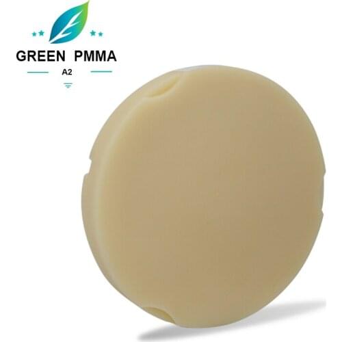 Green milling 5pcs zirkonzahn OD95mm14mm dental PMMA disc for temporary crown and bridge
